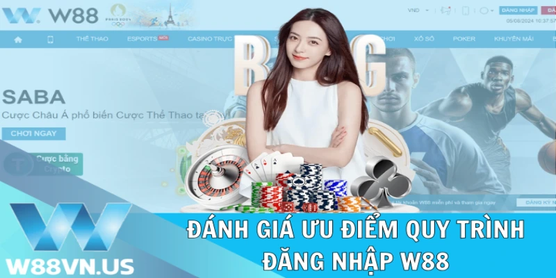Quy Trình Đăng Nhập W88: Truy Cập Dễ Dàng Và Nhanh Chóng 2 Đánh giá ưu điểm quy trình đăng nhập W88