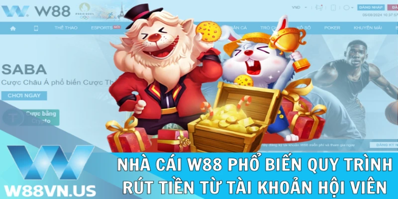 Rút Tiền W88: Giao Dịch Thành Công, Nhận Tiền Chốc Lát 1 Nhà cái W88 phổ biến quy trình rút tiền từ tài khoản hội viên